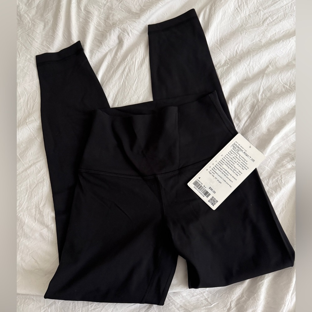 NWT lululemon black align pants 25” size 4